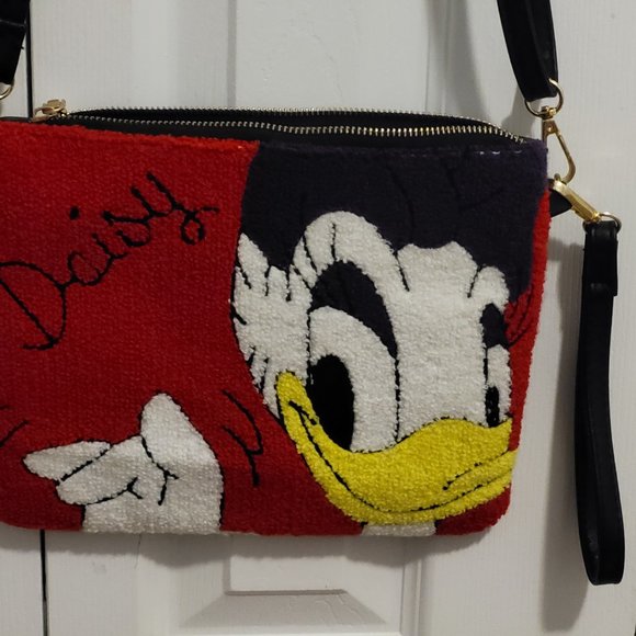 Daisy embroidered envelope bag clutch/shoulder bag - Picture 2 of 2